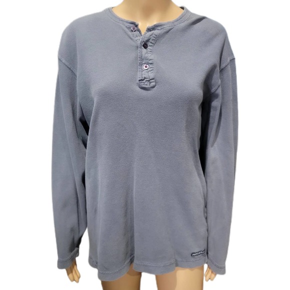 Paper Denim & Cloth Other - Paper Denim & Cloth Blue Thermal Henley Medium